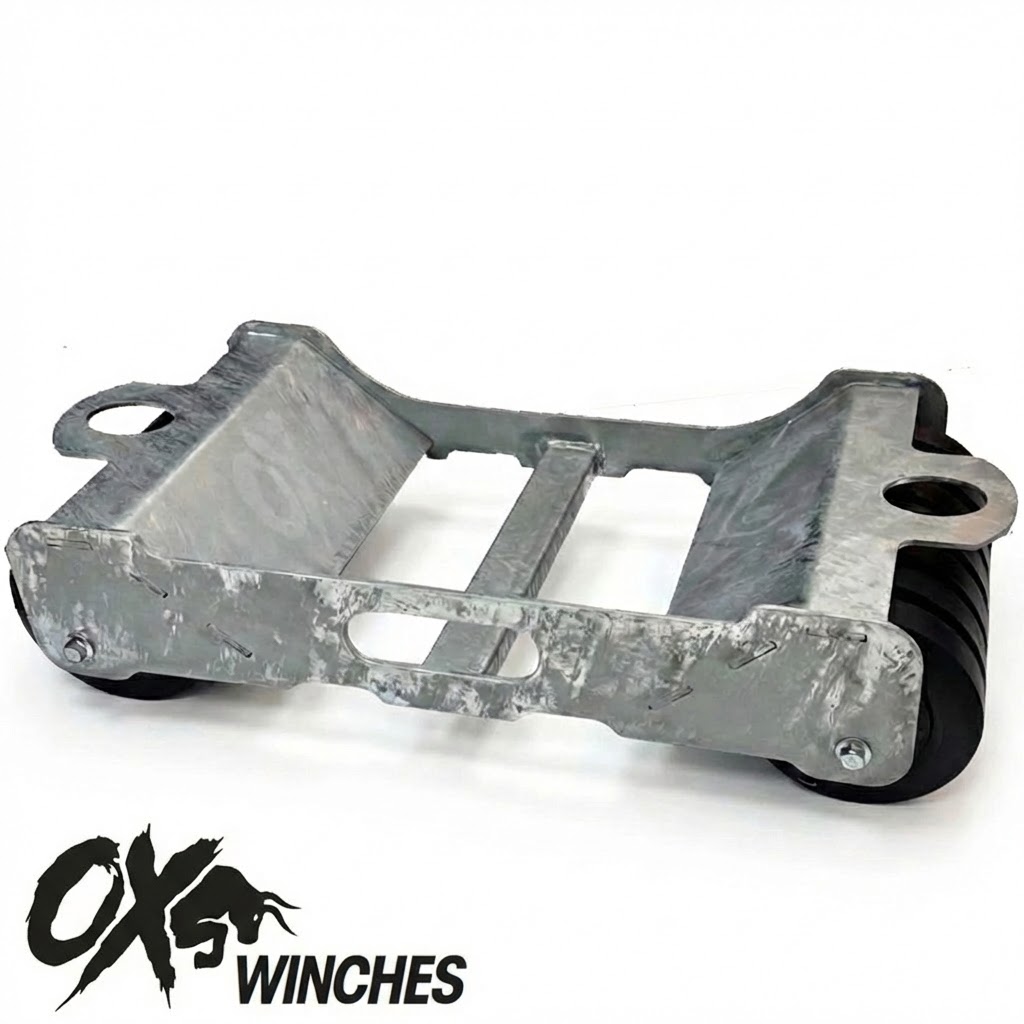 Ox Winch Recovery Truck Roller Dolly Wheel Loader Trolley - Heavy Duty