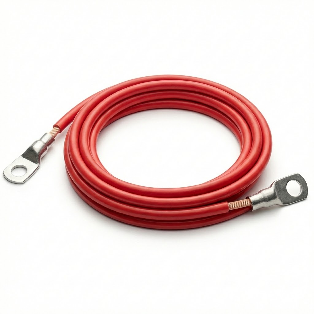 12V Positive Battery Terminal Extension Wire – Red (1 Metre)