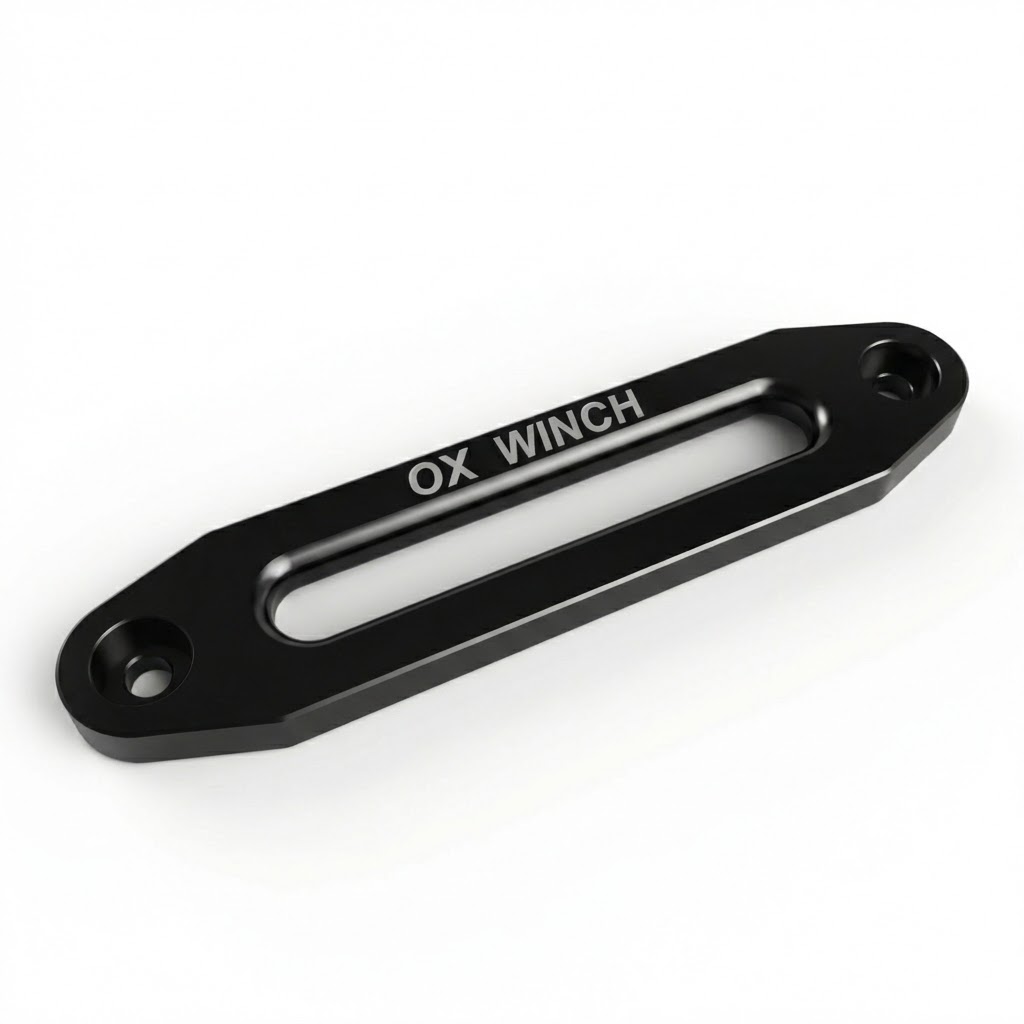 OX Winch CNC Aluminium Hawse Fairlead 13500 – Black Edition (For Synthetic Rope)