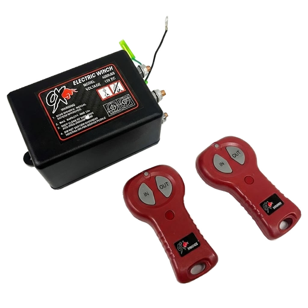 12V Replacement Winch Solenoid Control Box & Wireless Remote Kit (4500lbs Series)