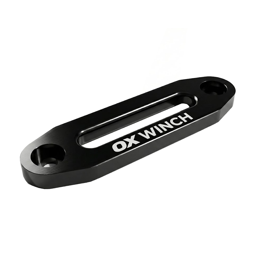 OX Winch CNC Aluminium Hawse Fairlead 6000LBS – Black Edition (For Synthetic Rope)